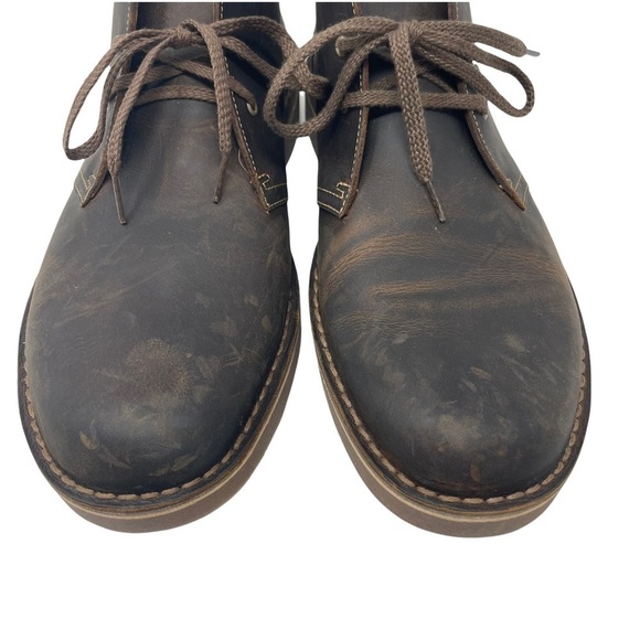 Clarks Bushacre 2 Brown Leather‎ Beeswax Ankle Chukka Casual Boots Size 12 main image 11